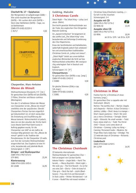 Schott Weihnachtskatalog 