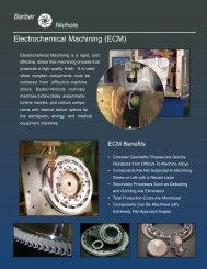 Electrochemical Machining (ECM) - Barber-Nichols Inc.