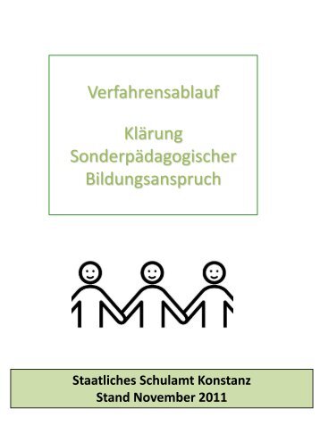 Verfahrensablauf KlÃ¤rung SonderpÃ¤dagogischer Bildungsanspruch