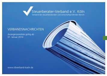 Verbandsnachrichten - Steuerberater-Verband eV Köln