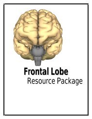 Frontal Lobe Resource Cover - Onehealth.ca