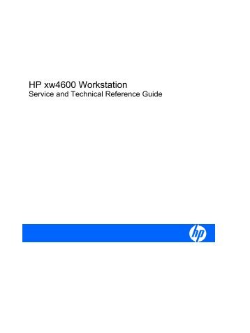 HP xw4600 Workstation - Hewlett Packard
