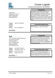 Cluster Logistik