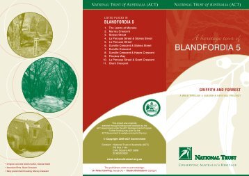 NT - BLANDFORDIA 5 brochure [09-2009] - National Trust of Australia