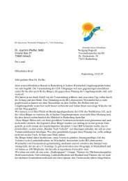 Brief der BI an den Bundestagsabgeordneten Dr. Joachim Pfeiffer