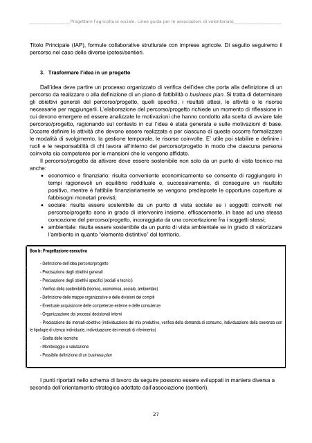 Linee guida 'Progettare l'agricoltura sociale' [Pdf - 930 KB] - Cesvot