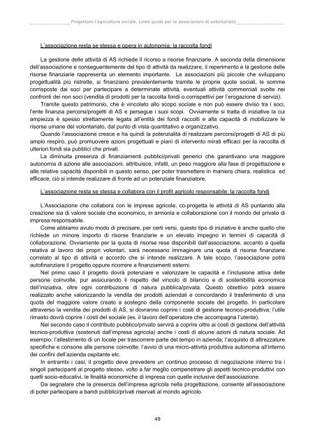 Linee guida 'Progettare l'agricoltura sociale' [Pdf - 930 KB] - Cesvot