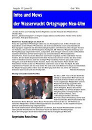 Infos und News 10 - Wasserwacht Ortsgruppe Neu-Ulm