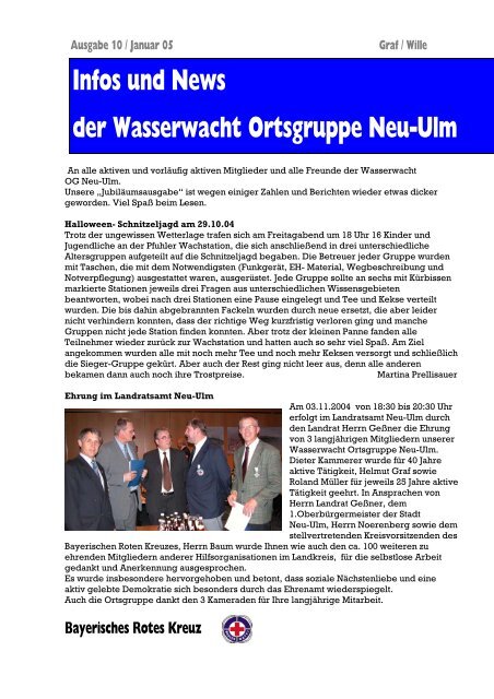 Infos und News 10 - Wasserwacht Ortsgruppe Neu-Ulm