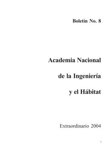 Clic AquÃ­ [ 346Kb] - Academia Nacional de la IngenierÃ­a y el HÃ¡bitat