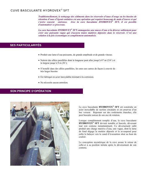 GESTION DES EAUX D'ORAGE ® HYDROVEX® Cuve basculante ...