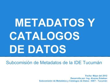 Metadatos y catÃ¡logos