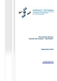 Una al dÃa: 12 aÃ±os de seguridad informÃ¡tica - Hispasec