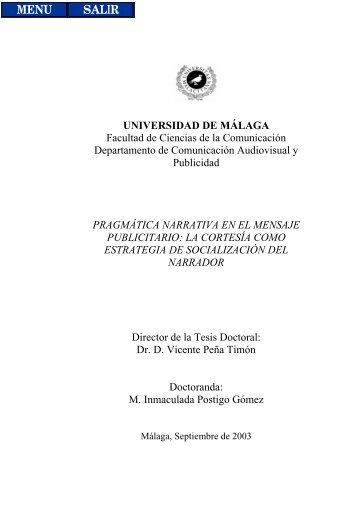 PRAGMÁTICA NARRATIVA EN EL MENSAJE PUBLICITARIO: LA ...
