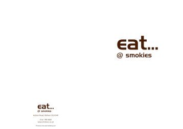 eat...@smokies Menu