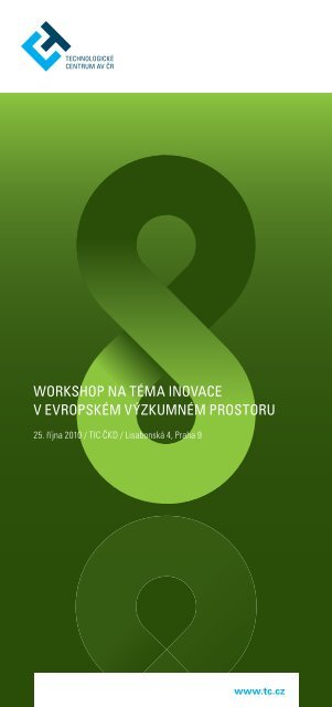 workshop na tÃ©ma inovace v evropskÃ©m vÃ½zkumnÃ©m prostoru