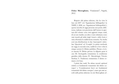 Teoria E Storia Del Diritto Privato