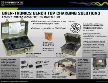 Marketing Sheet - Bren-Tronics