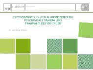 Psychosomatik in der Allgemeinmedizin -TraumafolgestÃ¶rung