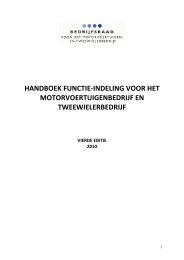 handboek functie-indeling voor het motorvoertuigenbedrijf en ...