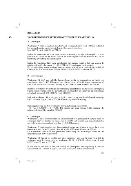 BIJLAGE 4D 4D. VOORBEELDE