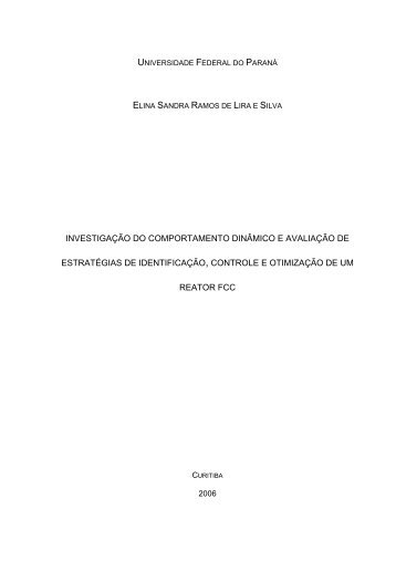 Investigação do comportamento dinâmico e avaliação de ...