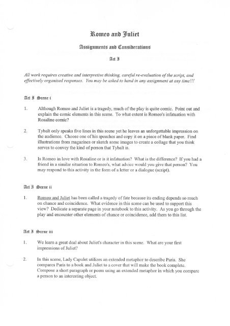 Romeo And Juliet Play Pdf