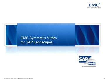EMC Symmetrix V-Max for SAP Landscapes - EMC Community ...