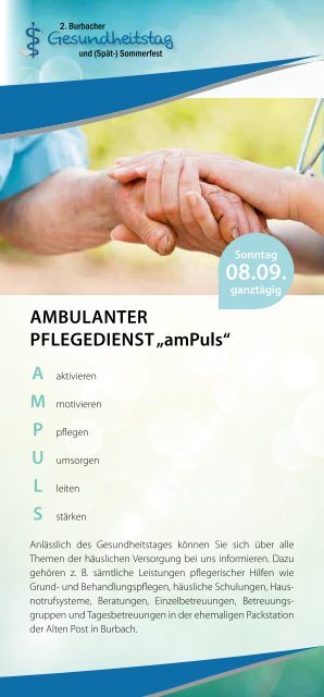 Programmheft - Praxisklinik am Flüsschen