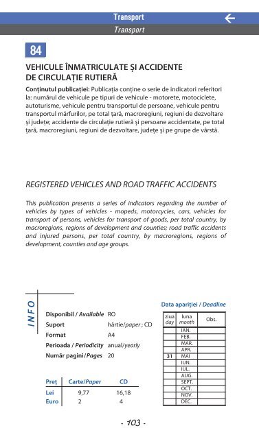 contact - Institutul National de Statistica