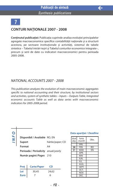 contact - Institutul National de Statistica