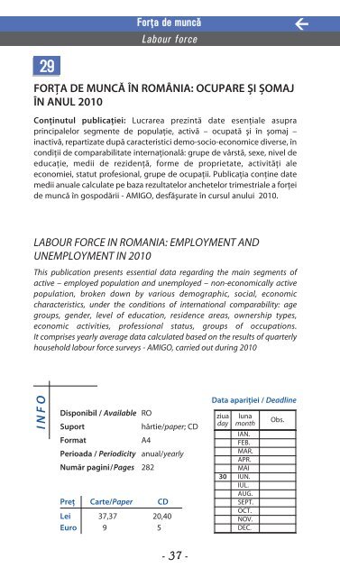 contact - Institutul National de Statistica