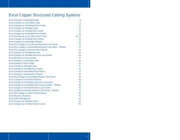 Excel Copper Structured Cabling Systems - Mayflex