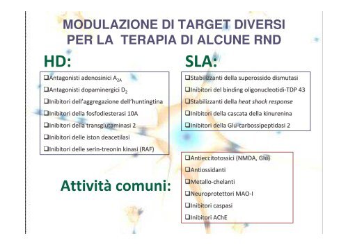 progettazione multitarget - Farmacia