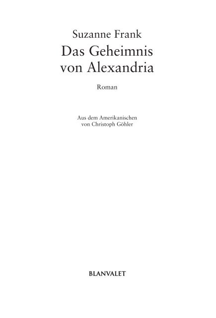 Das Geheimnis von Alexandria - eBook.de
