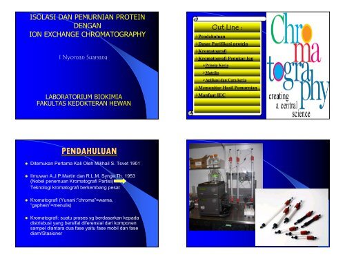 Matakuliah Fraksinasi dan Purifikasi protein