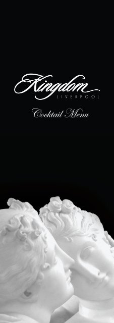 Cocktail Menu - Kingdom Liverpool