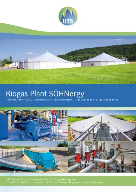 Biogas Plant SÖHNergy - UTS Biogas