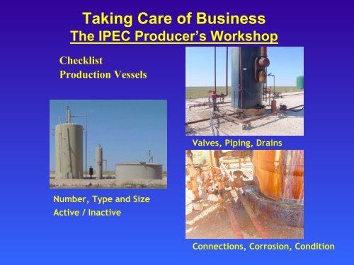 "Taking Care of Business" - The IPEC Producer's Workshop