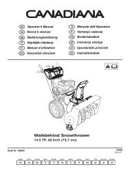 Walkbehind Snowthrower - Canadiana