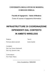 Tesi Completa (PDF) - Agentgroup - UniversitÃ  degli studi di ...