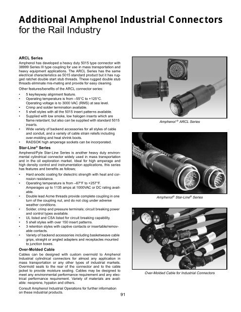 GT reverse bayonet - AMPHENOL - Railway Interconnect