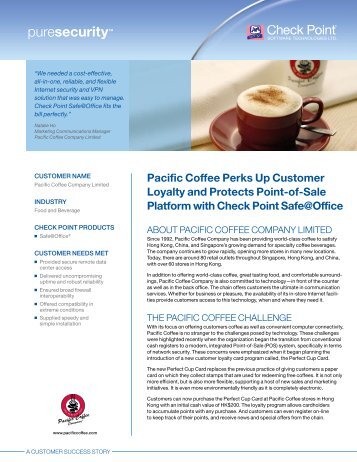 Pacific Coffee Perks Up Customer Loyalty and Protects Point-of-Sale ...