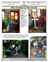 New Crosses on the Church - The Old Catholic Church of BC
