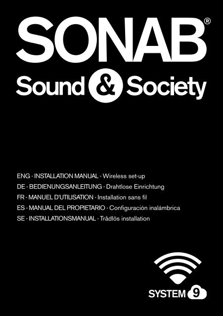 ENG - iNstallatioN maNual - Wireless set-up DE ... - Sonab Audio