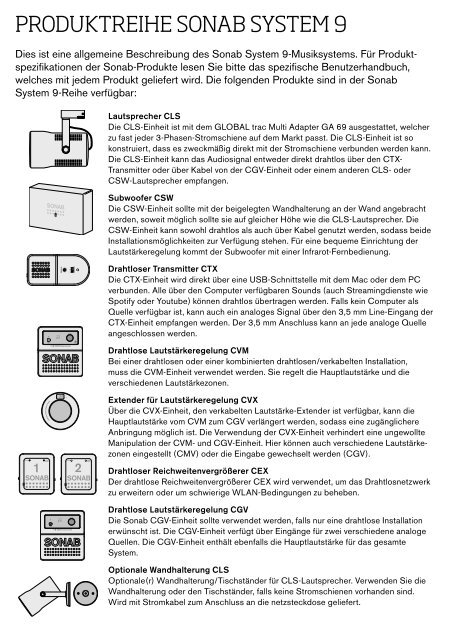 ENG - iNstallatioN maNual - Wireless set-up DE ... - Sonab Audio