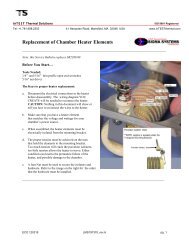 Replacement of Chamber Heater Elements - Sigma Systems ...