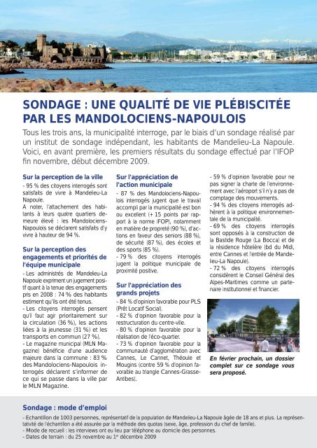 MLN Magazine - Janvier 2010 - Mandelieu La Napoule