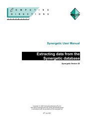 06 Extracting data.pdf - Synergetic Management Systems