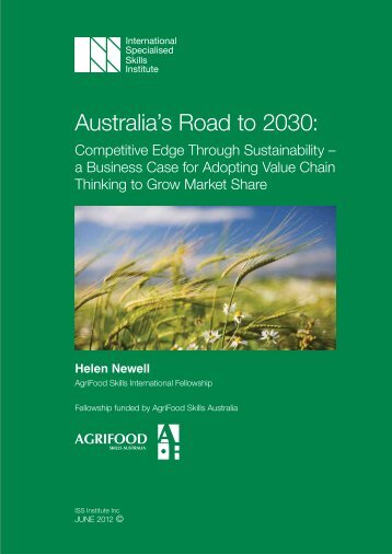 Australia's Road to 2030: - International Specialised Skills Institute